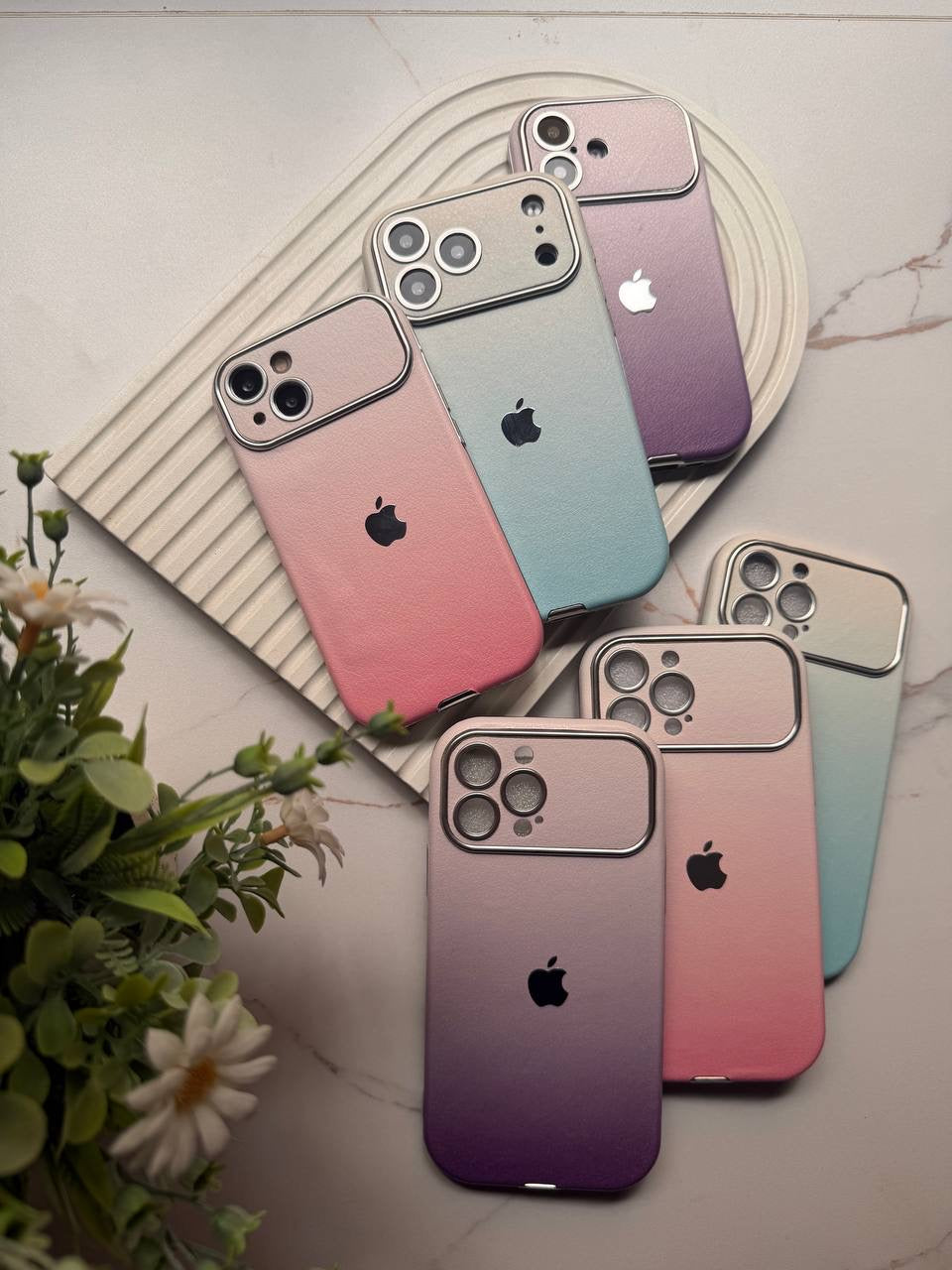 Gradient Leather iPhone Case