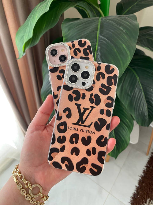 Luxury Phone Case with Rhinestone Camera Protection