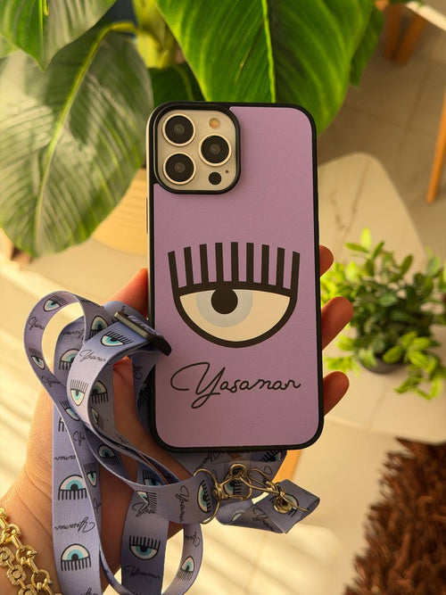 Chiara Ferragni Eye Print Phone Case with Holders