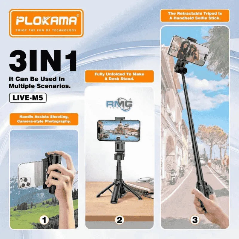 Plokama Selfie Stick Live-M5