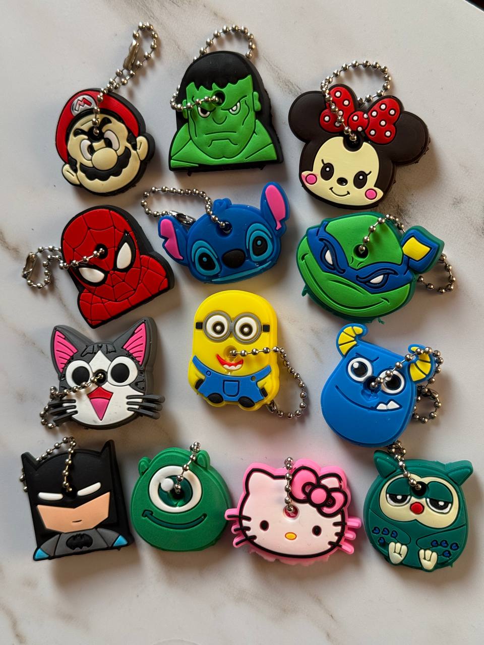 Cartoon Character PVC Keychain Collection