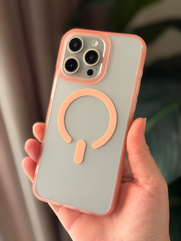 Frosted Matte MagSafe Case - IPhone 12 Pro Max - Peach