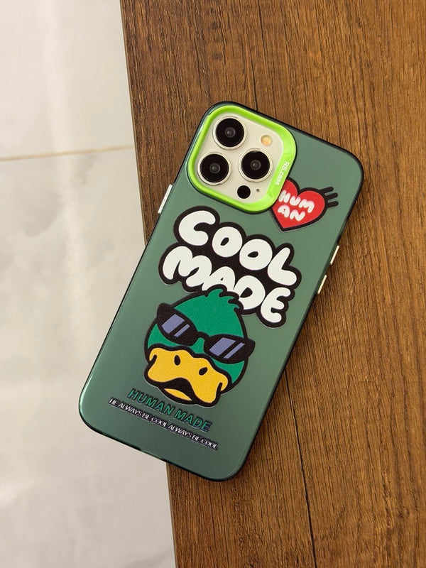 Ape Attitude Phone Case – Graffiti Street Art Cover - IPhone 14 Pro Max - Green Duck