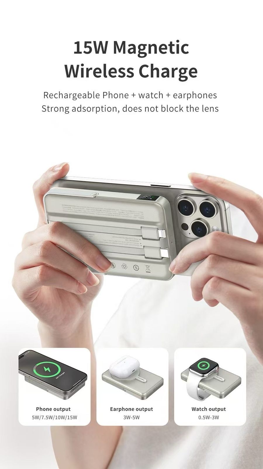 Recci Fast Charging 15W PD 20W Power Bank 10000 mAh RPB-W27