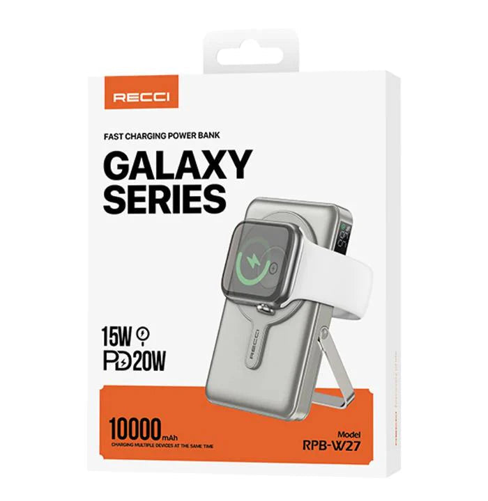 Recci Fast Charging 15W PD 20W Power Bank 10000 mAh RPB-W27