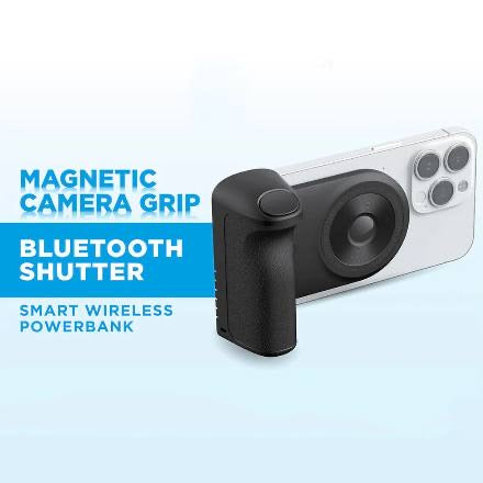 RSILOU R1015-001 Magnetic Wireless Power Bank Type-C 2.4A Fast Charging 5000mAh - Black