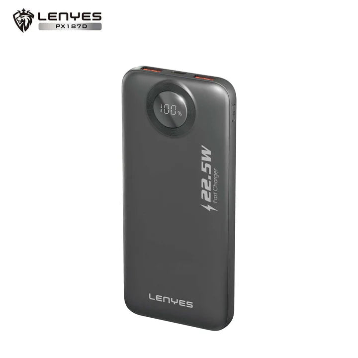 LENYES PX187D 10000mAh Portable Fast Charging Power Bank