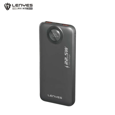 LENYES PX187D 10000mAh Portable Fast Charging Power Bank