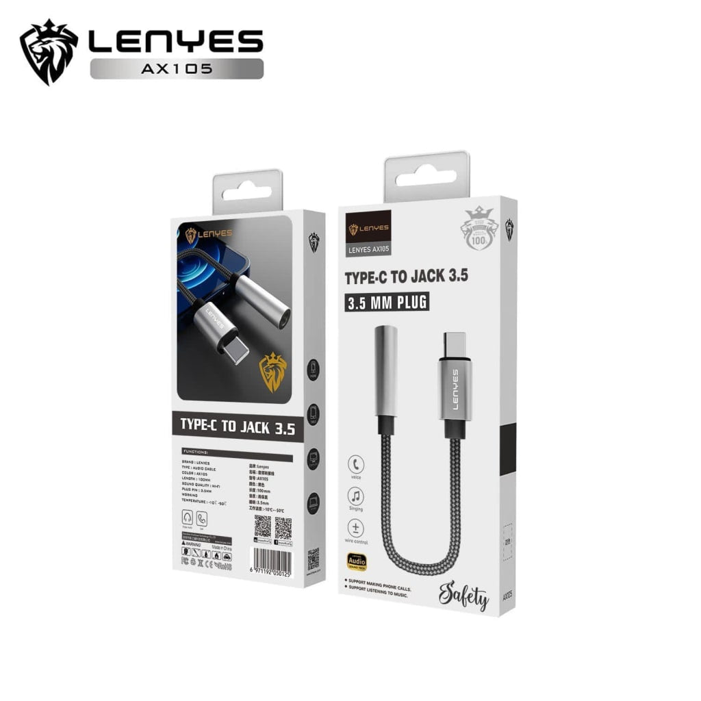 LENYES Type-C to 3.5mm Audio Adapter Cable