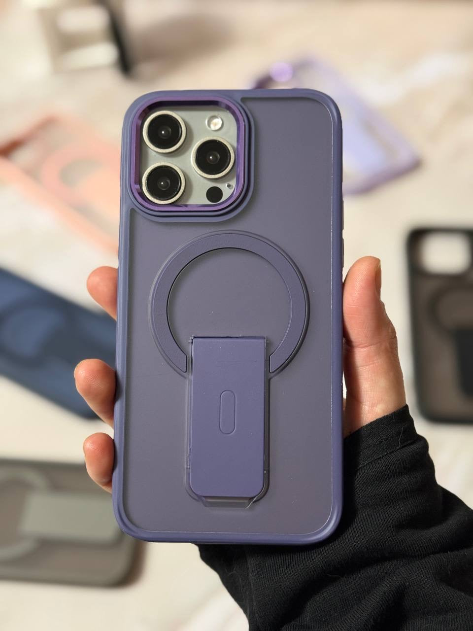 MagSafe Compatible iPhone Case with Built-in Kickstand