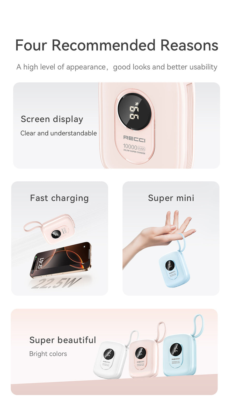 Recci Power Bank 10000mAh