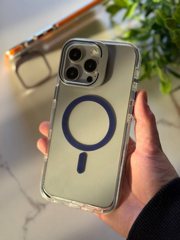 MAGSAFE COMPATIBLE CLEAR CASE - iPhone 16 Pro Max – Blue