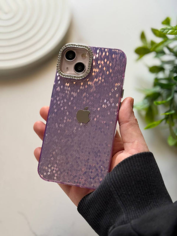 DIAMOND MOSAIC GLITTER CASE - iPhone 16 – Mouve
