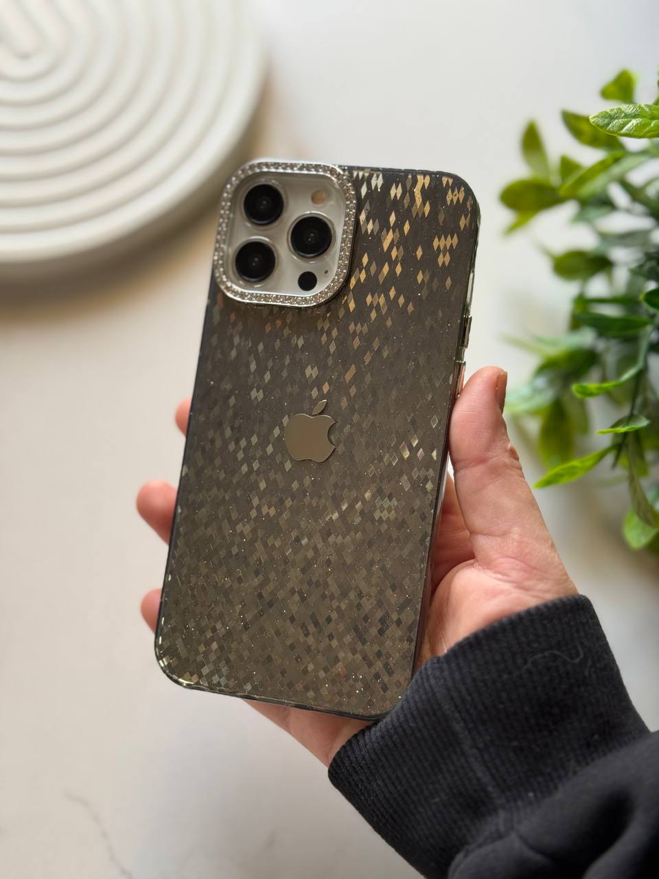 DIAMOND MOSAIC GLITTER CASE