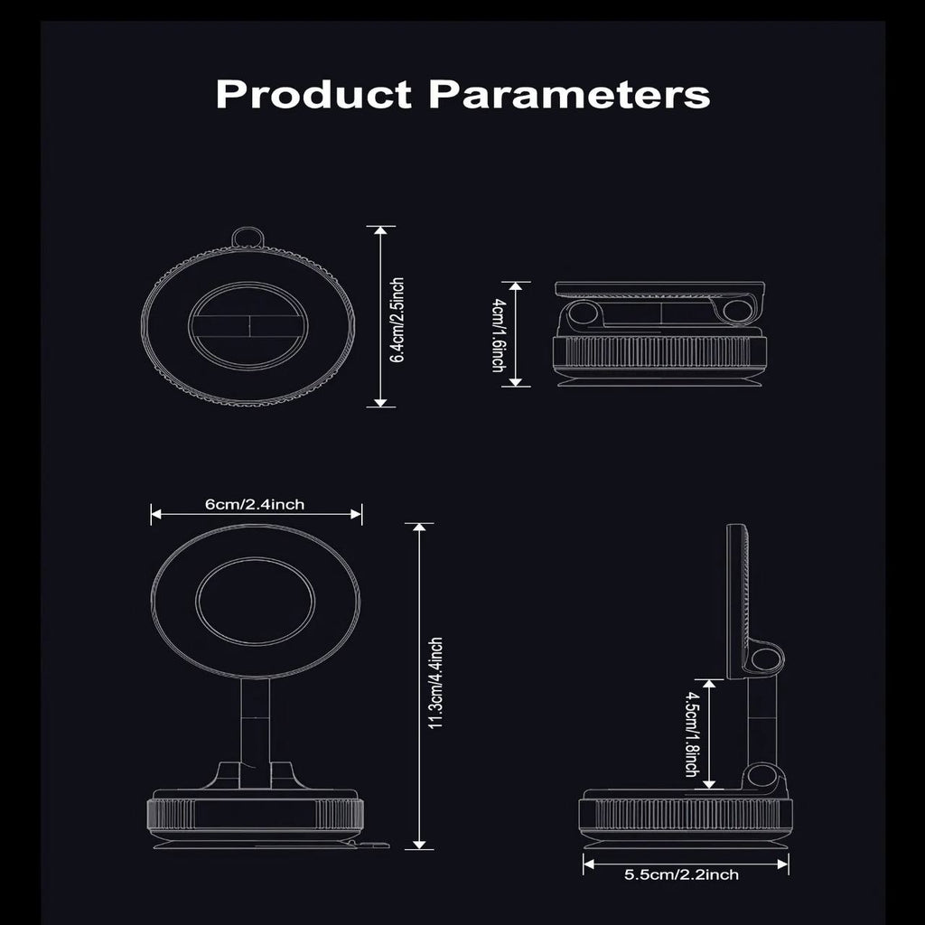 Vaccum Holder Goji-G3 — Strong Magnetic Car Mount