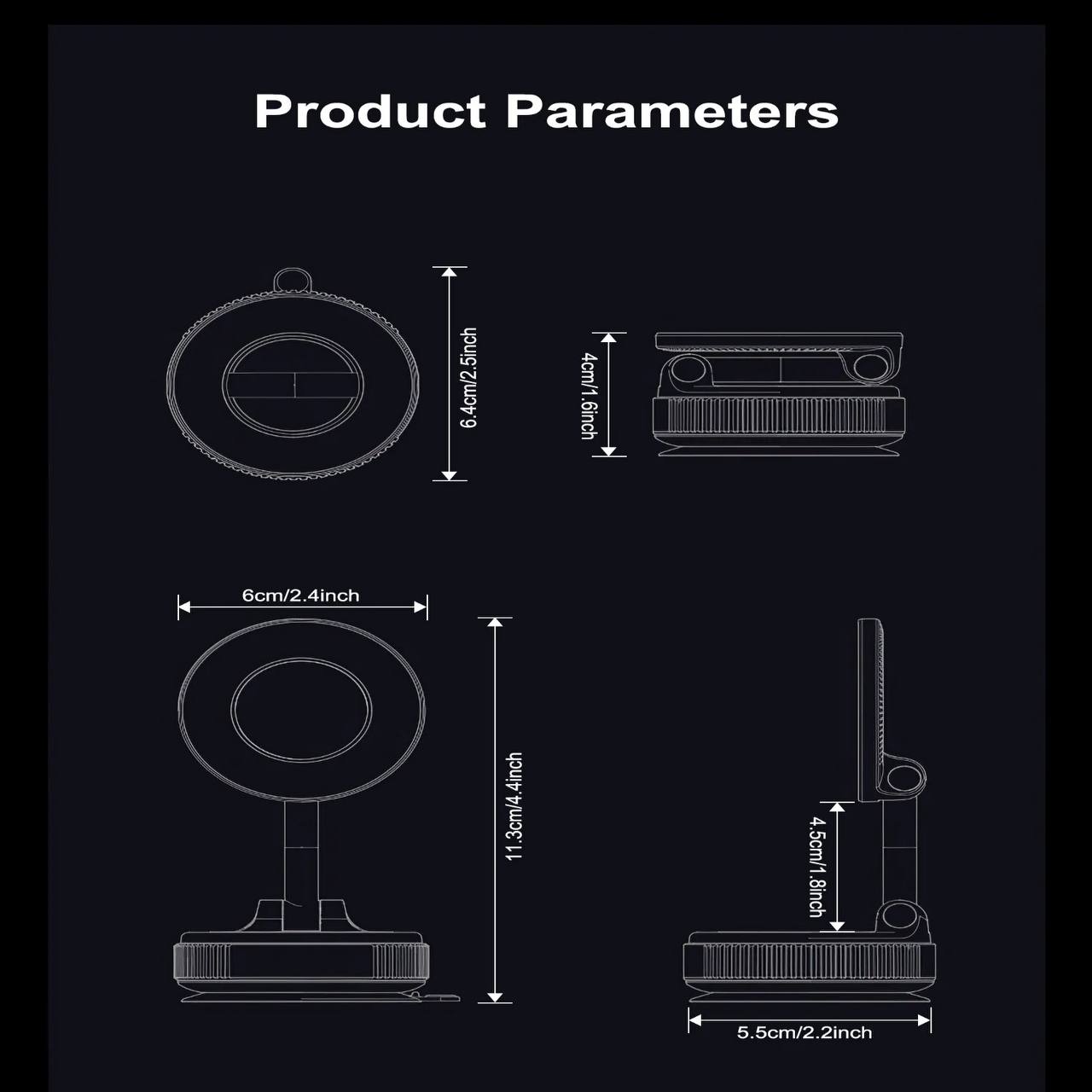 Vaccum Holder Goji-G3 — Strong Magnetic Car Mount