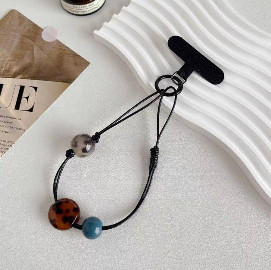 Beaded Phone Lanyard with Universal Tether