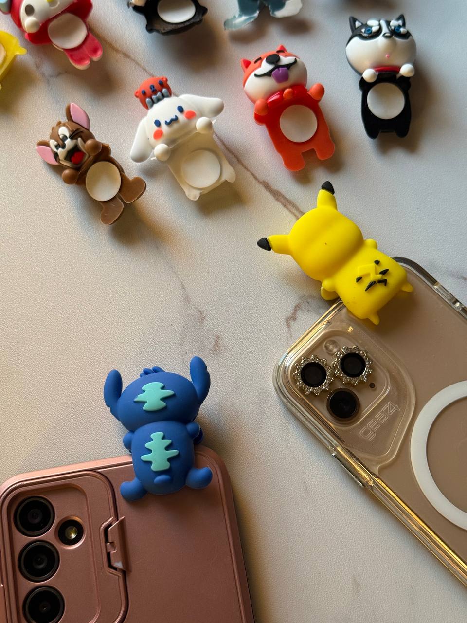 Character Phone Screen Clip / Phone Charm Topper – Covers corner