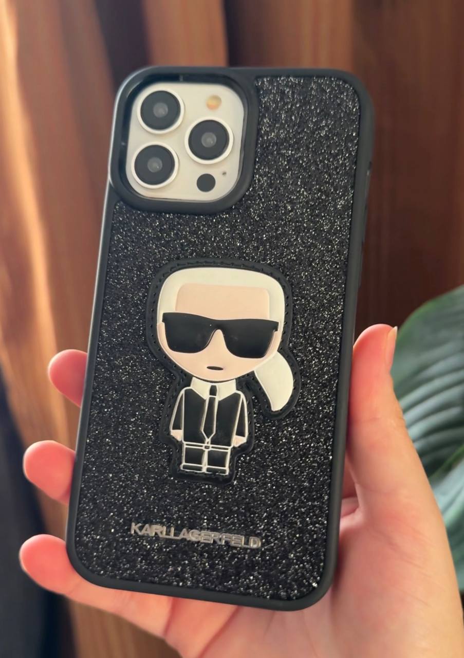 KARL LAGERFELD GLITTER ICON CASE