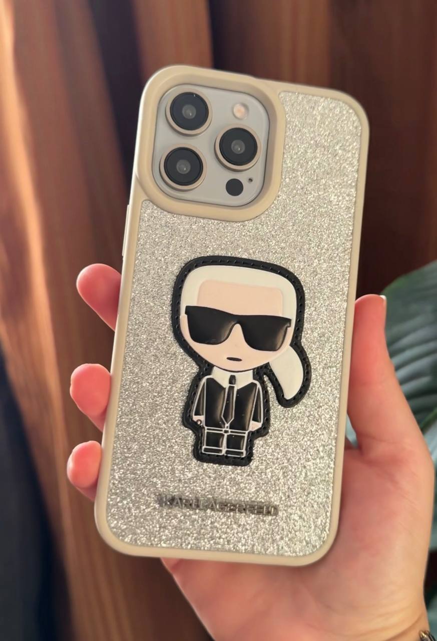 KARL LAGERFELD GLITTER ICON CASE