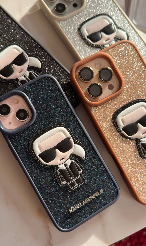 KARL LAGERFELD GLITTER ICON CASE