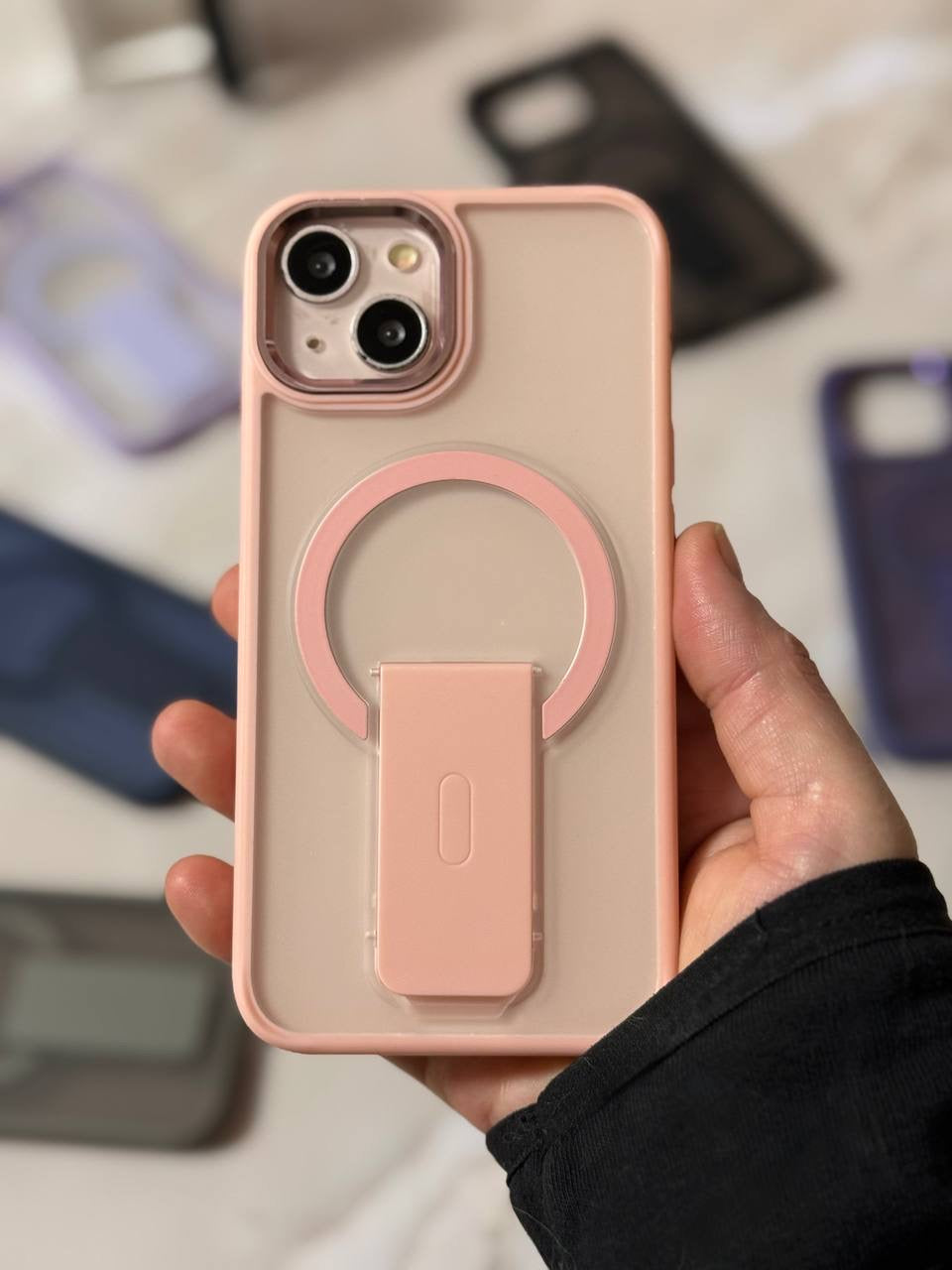 MagSafe Compatible iPhone Case with Built-in Kickstand