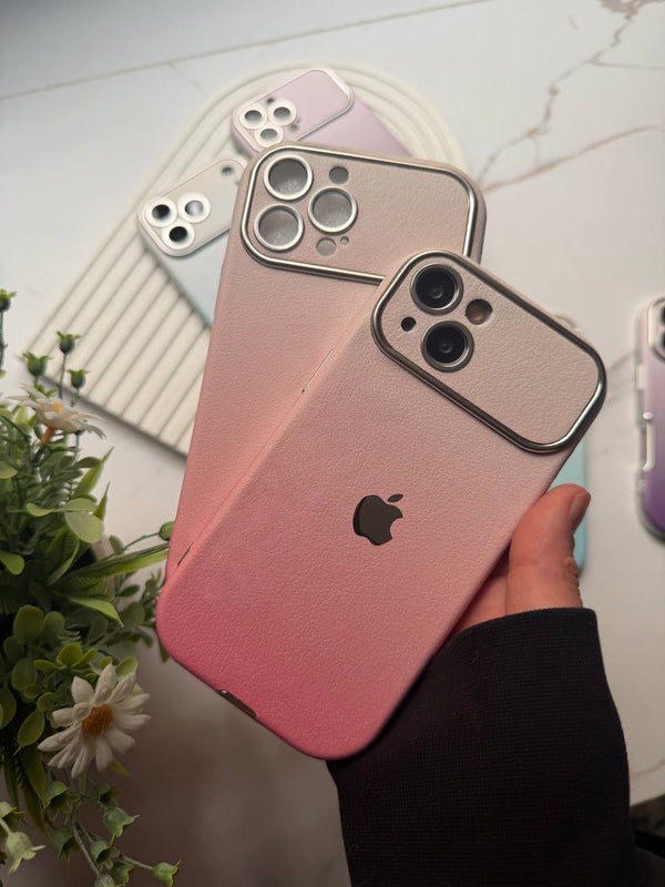 Gradient Leather iPhone Case - Pink Blush / IPhone 17 Pro Max