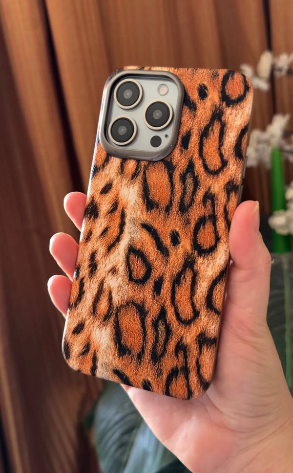 Leopard Luxe Cases – Wild Luxury in Your Hand! - iPhone 14 – Orange