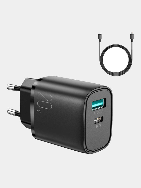 JOYROOM 20W Dual-Port Beast – Power Up TWO Devices at Once!