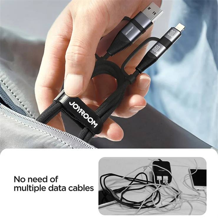 Joyroom SA37-2T2 Multi-Function Series 60W 4-in-1 Fast Charging Data Cable