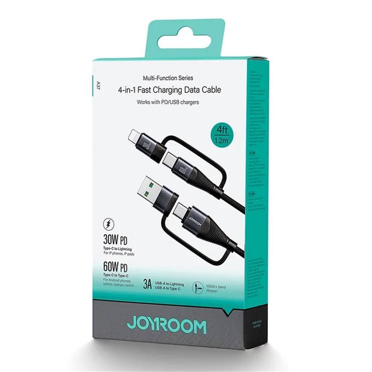 Joyroom SA37-2T2 Multi-Function Series 60W 4-in-1 Fast Charging Data Cable