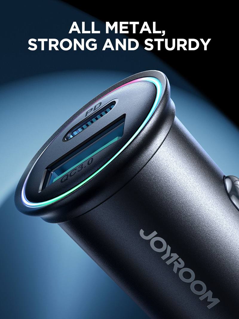 JOYROOM JR-CCN04 60W A+C Mini Metal Car Charger