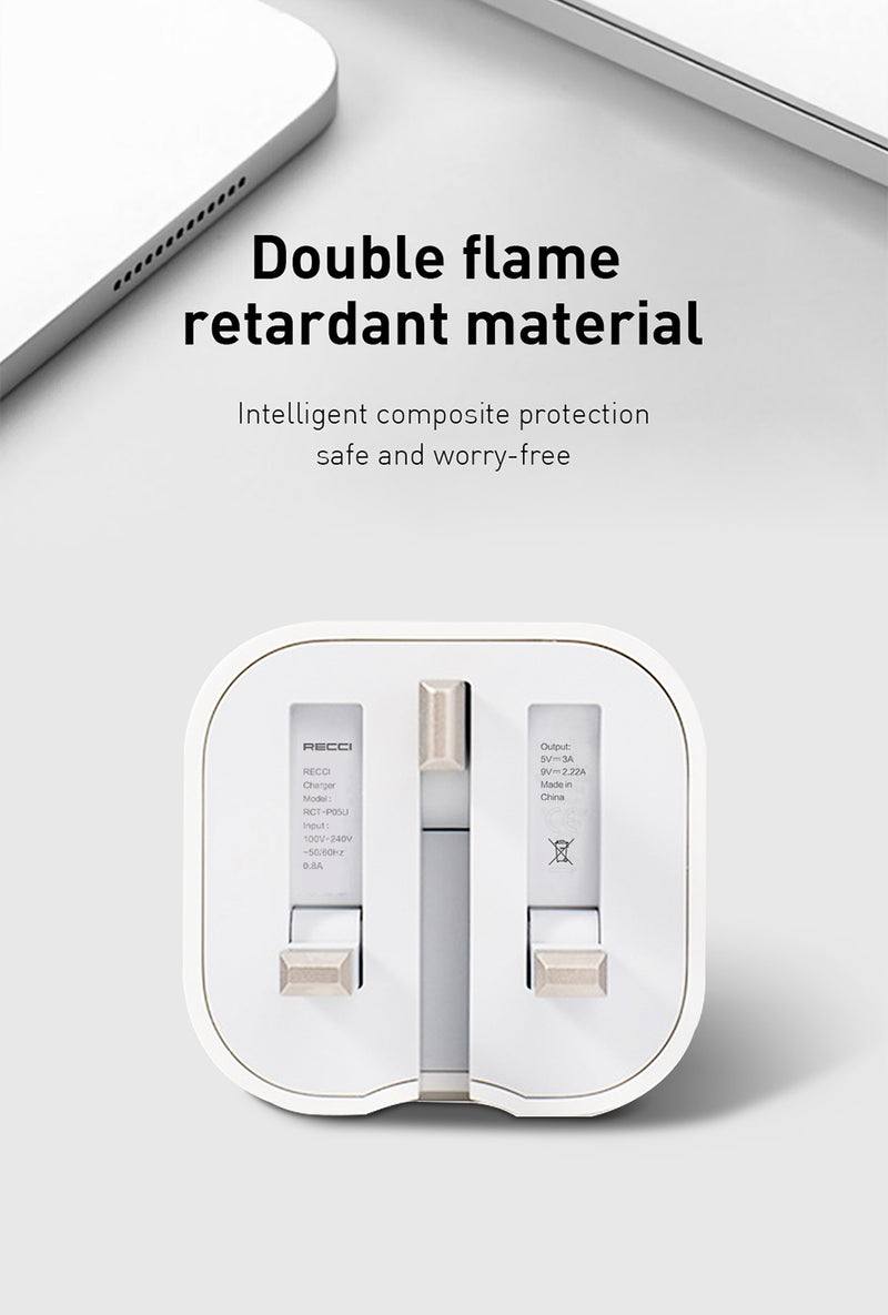 Recci RCT-P05U 20W USB-C Fast Charger