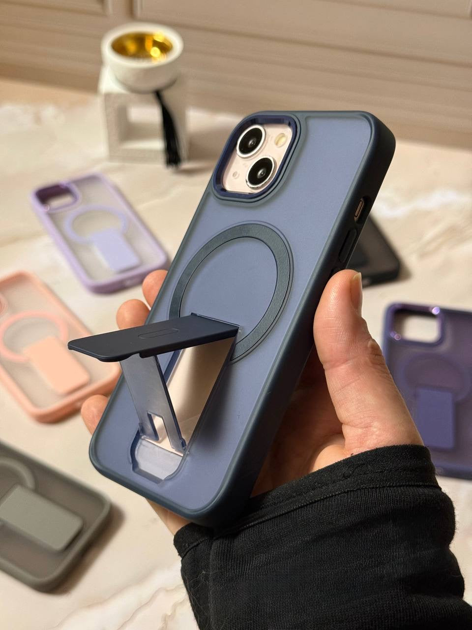 MagSafe Compatible iPhone Case with Built-in Kickstand