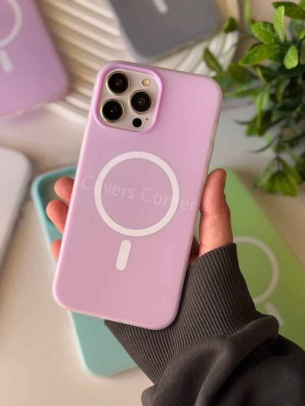 Soft Silicone MagSafe Phone - IPhone 17 pro max - Pink