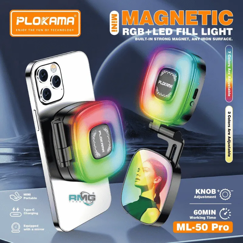 Plokama ML-50 Pro RGB Magnetic Fill Light
