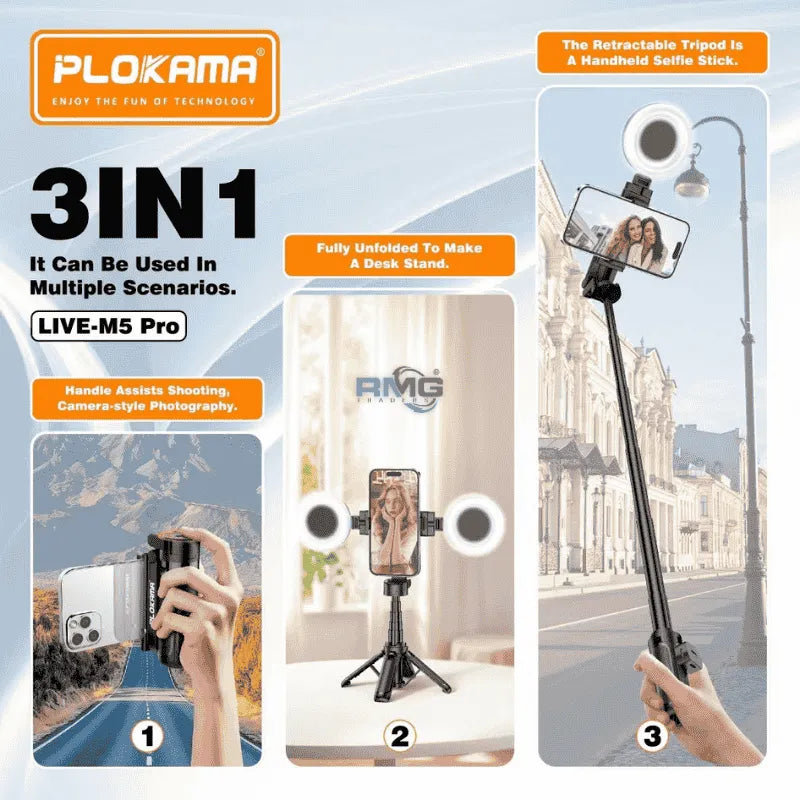 Plokama Selfie Stick Live-M5 Pro
