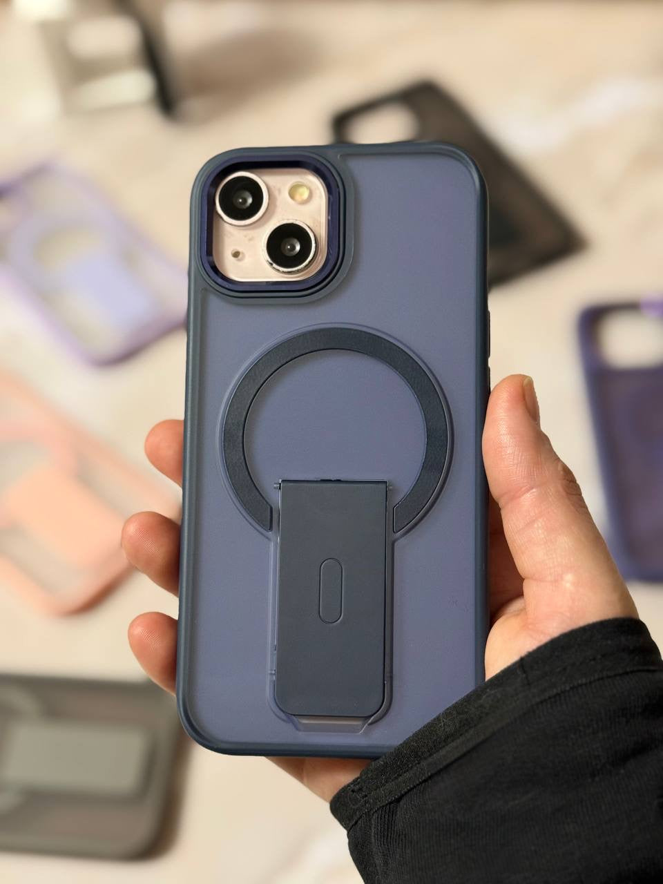 MagSafe Compatible iPhone Case with Built-in Kickstand