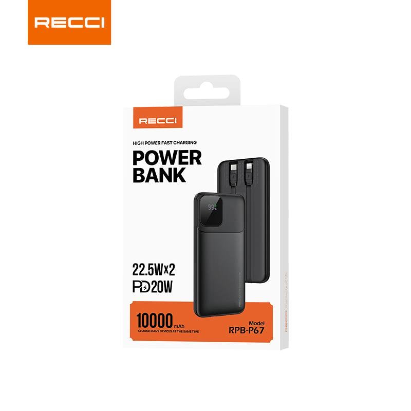 Recci 22.5W PD 20W Fast Charging Power Bank RPB-P68