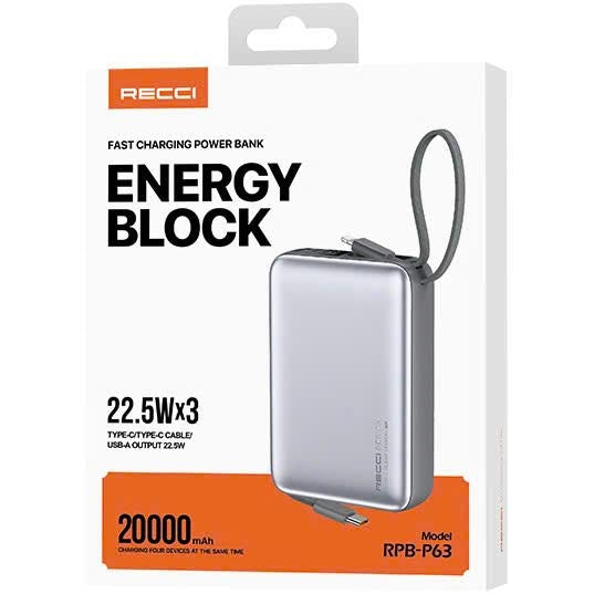 Recci Portable Power Bank 10000mAh