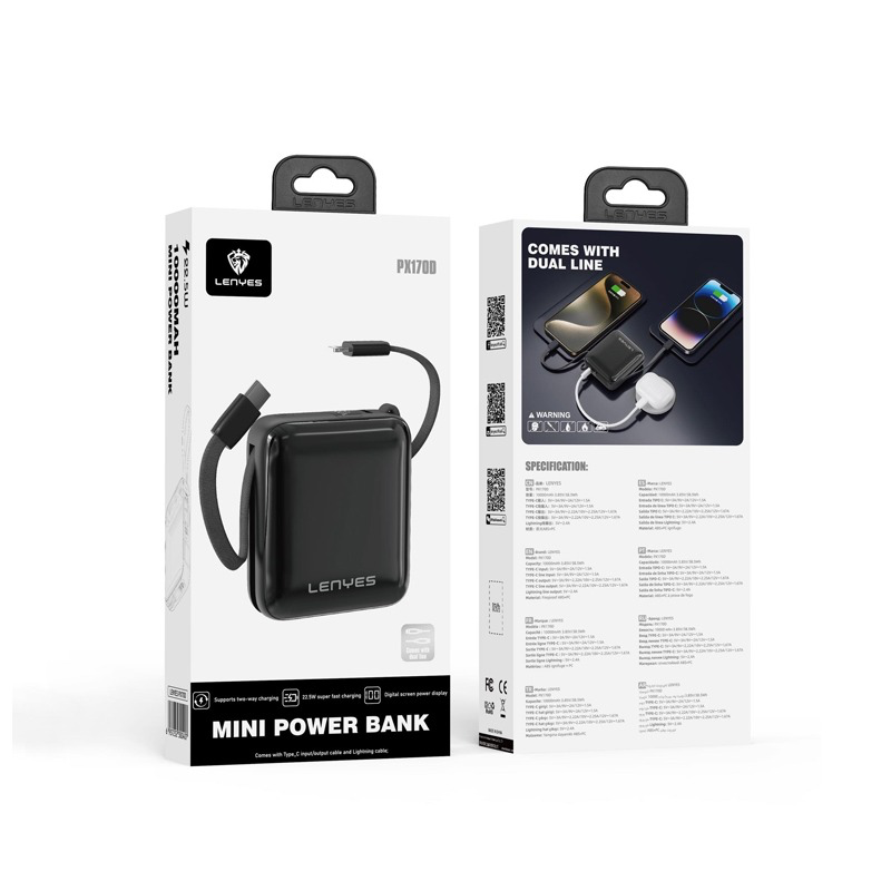 Mini PowerBank Lenyes PX170D