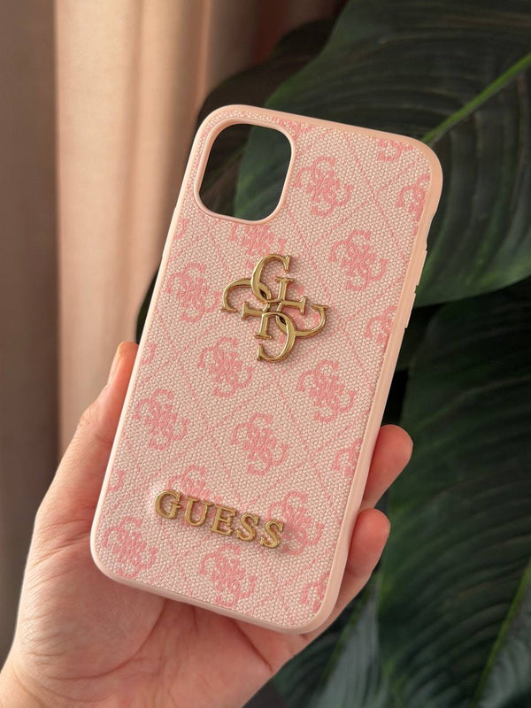GUESS 4G Monogram Case Collection - IPhone 11 - Pink
