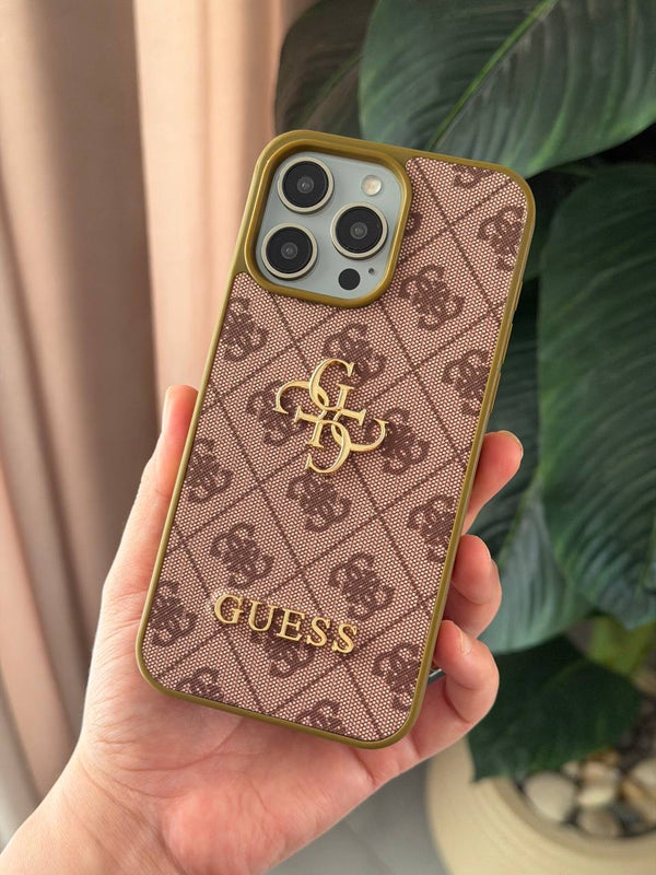 GUESS 4G Monogram Case Collection - IPhone 15 pro max - Brown