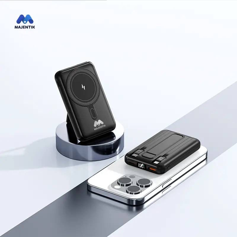 MAJENTIK Magnetic Suction Mini Power Bank - 10000mAh Capacity