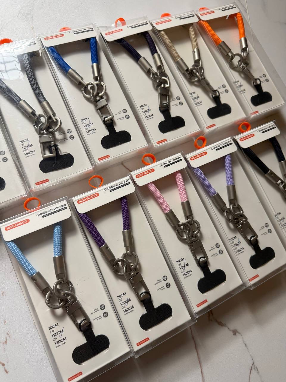 Crossbody Lanyard Phone Strap / Adjustable Phone Neck Strap with Metal Clasp