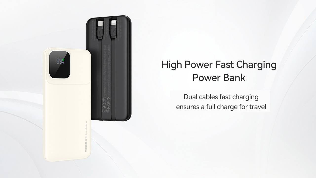 Recci 22.5W PD 20W Fast Charging Power Bank RPB-P68
