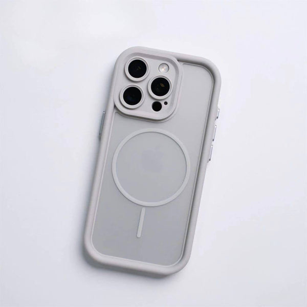 Clear MagSafe Phone Cases with Camera Protection - IPhone 17 pro max - Gray