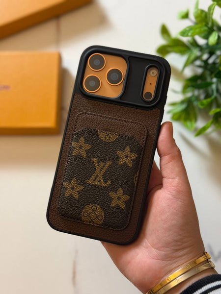 MagSafe Leather iPhone Case with Card Holder Wallet