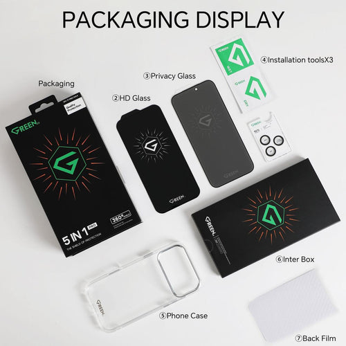 GREEN 5-in-1 Pro 360° Shield Protection Set