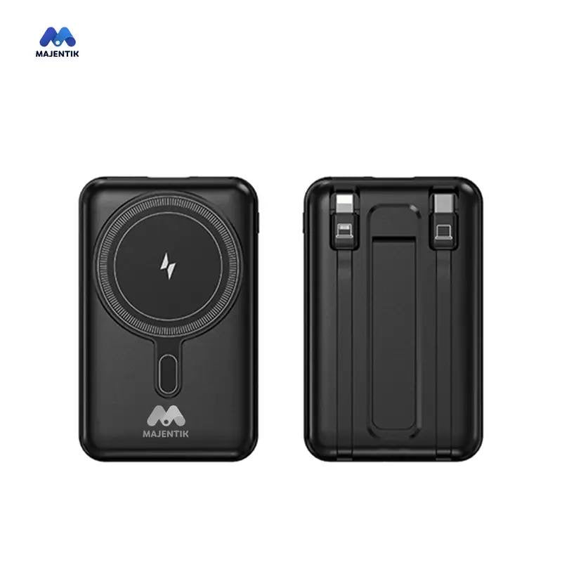 MAJENTIK Magnetic Suction Mini Power Bank - 10000mAh Capacity
